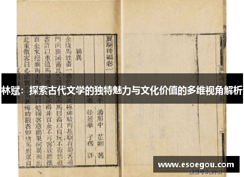 林赋：探索古代文学的独特魅力与文化价值的多维视角解析